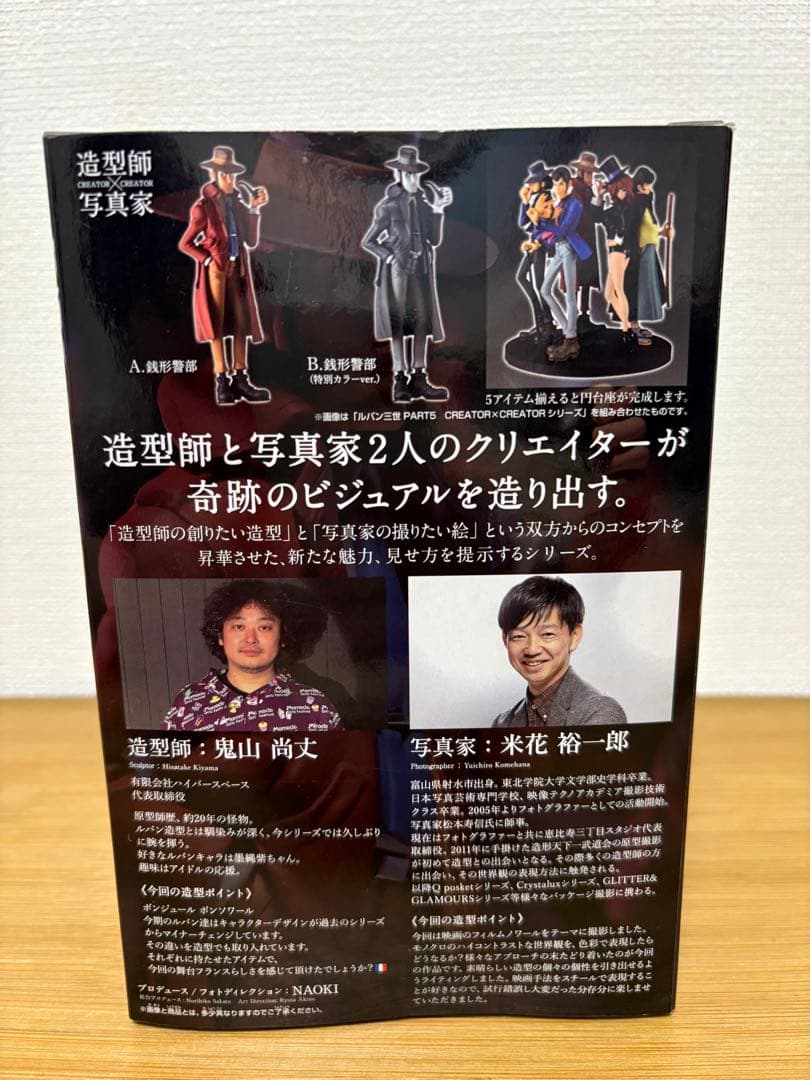 Banpresto – Ispettore Zenigata Lupin the 3rd Creator×Creator (Usata – Originale)