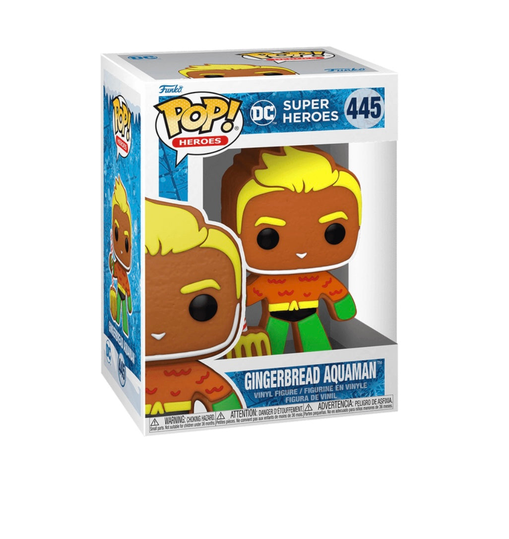 Figura Pop ispirata a Gingerbread Aquaman – Edizione Natalizia (Usato – con scatola)