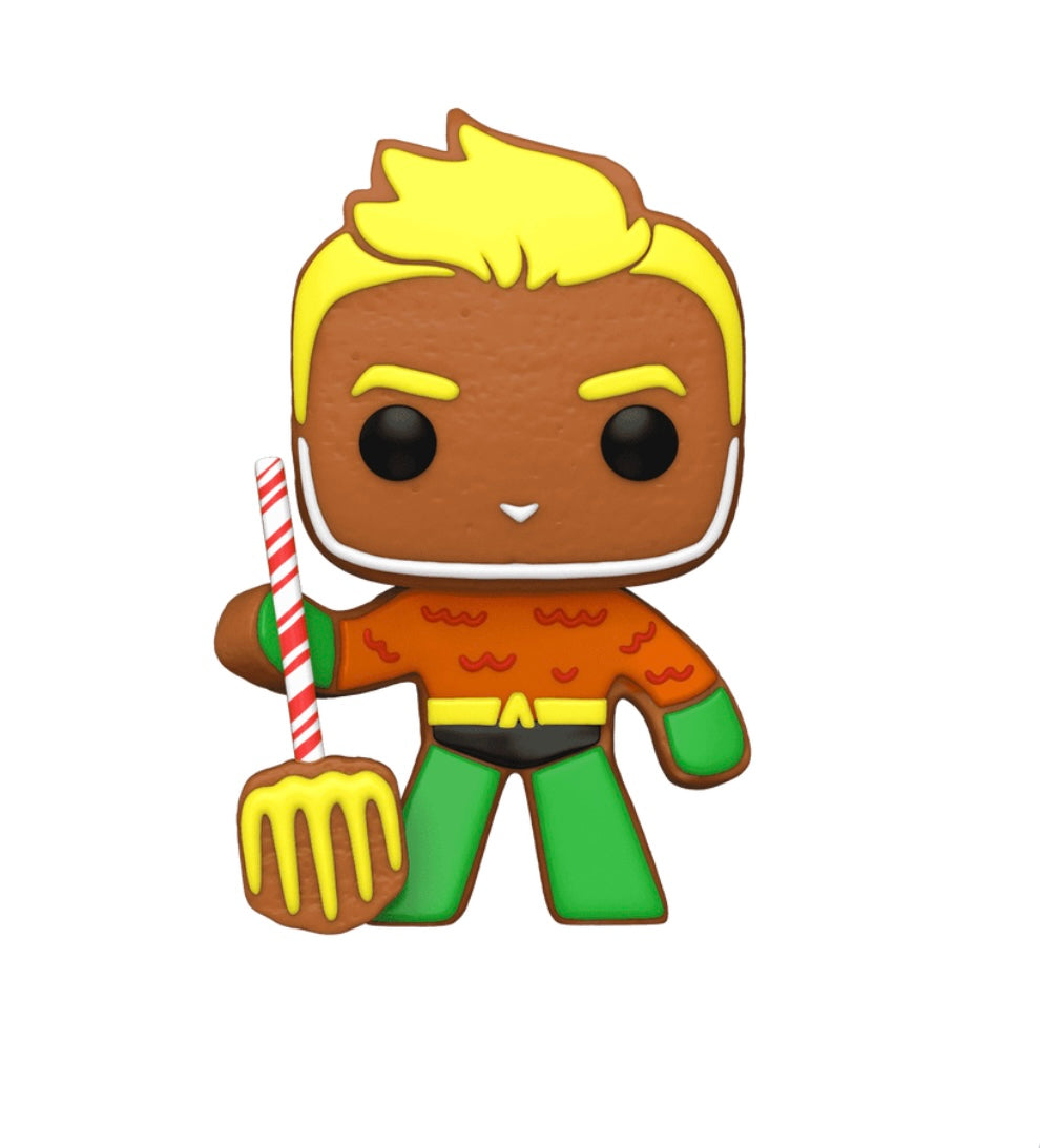 Figura Pop ispirata a Gingerbread Aquaman – Edizione Natalizia (Usato – con scatola)